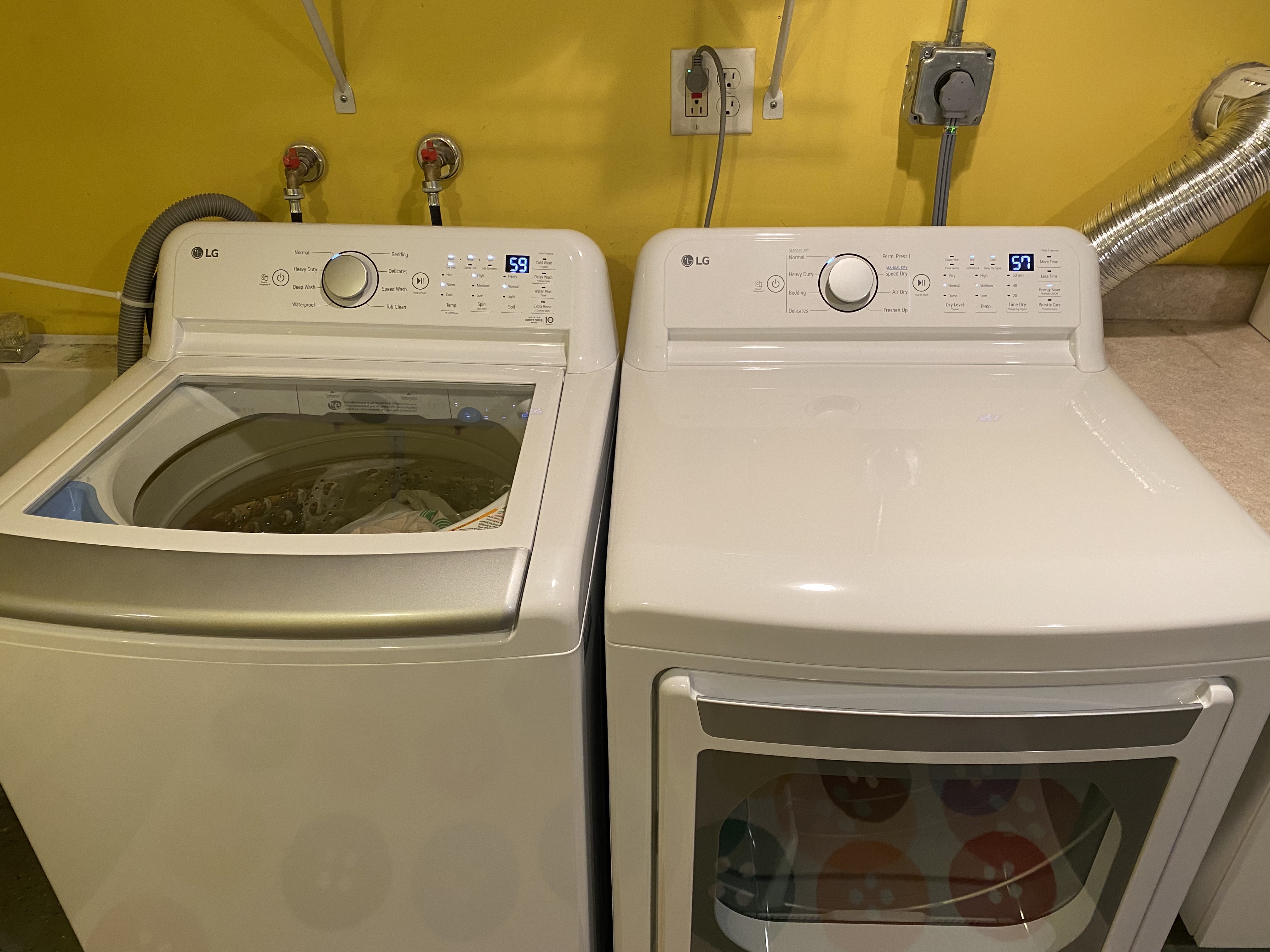 Right: LG - 7.4 Cu. Ft. Stackable Electric Dryer