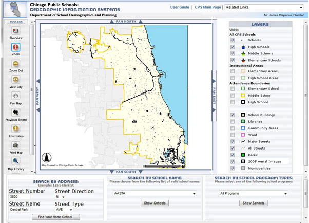 The Previous CPS School Locator