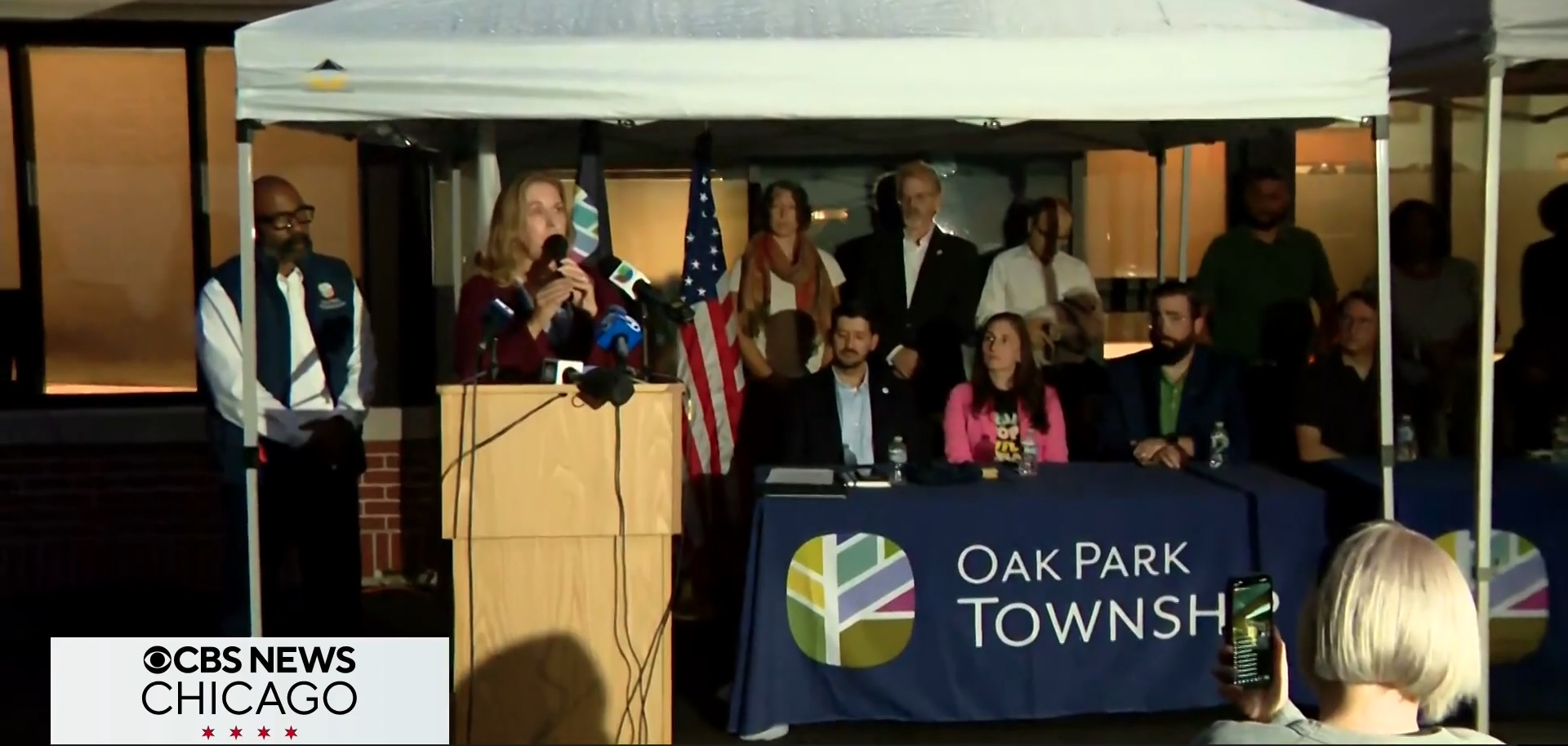 Press conference at Oak Park Township on Oct 6th