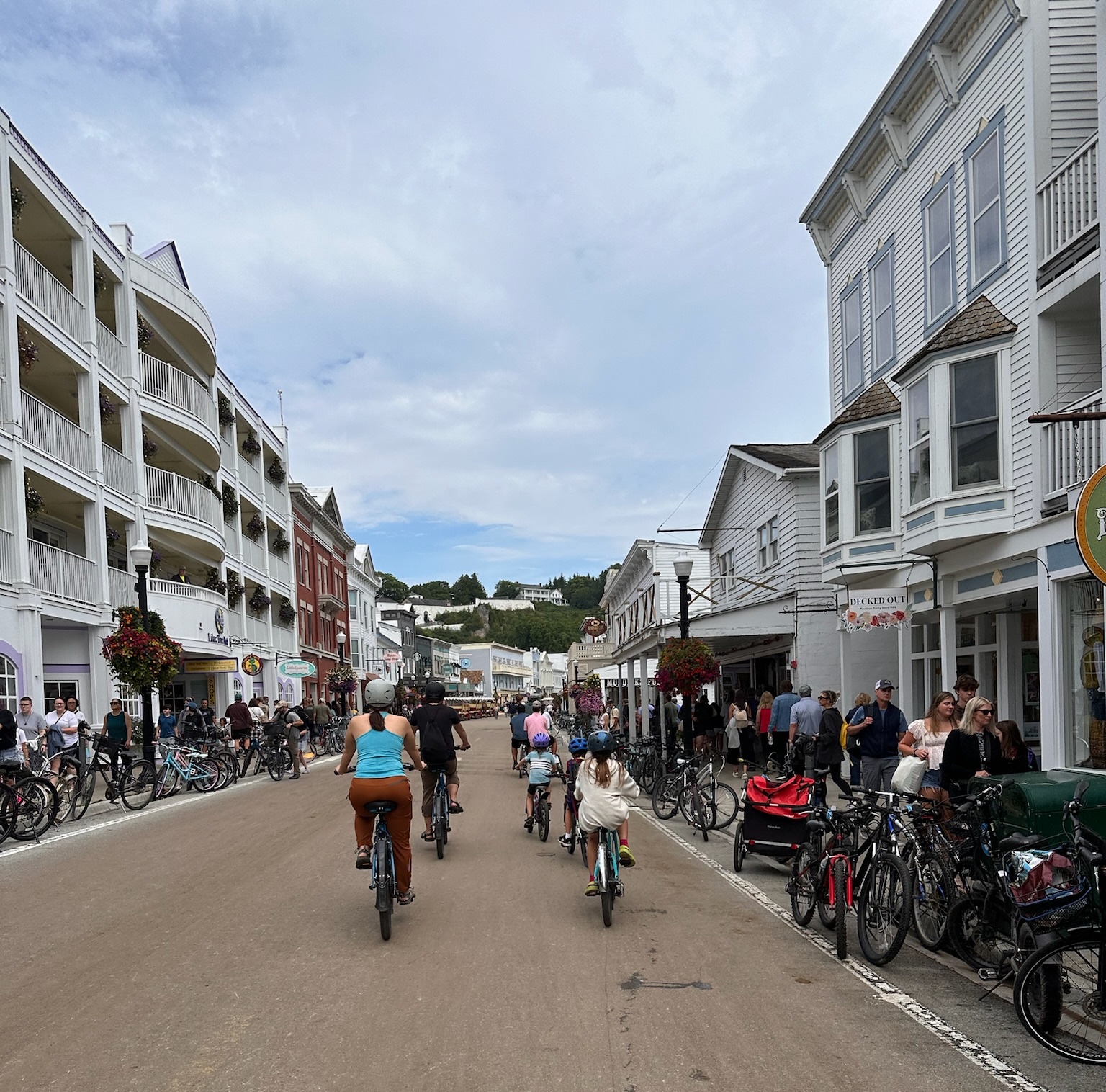 Biking in Mackinac Island, MI